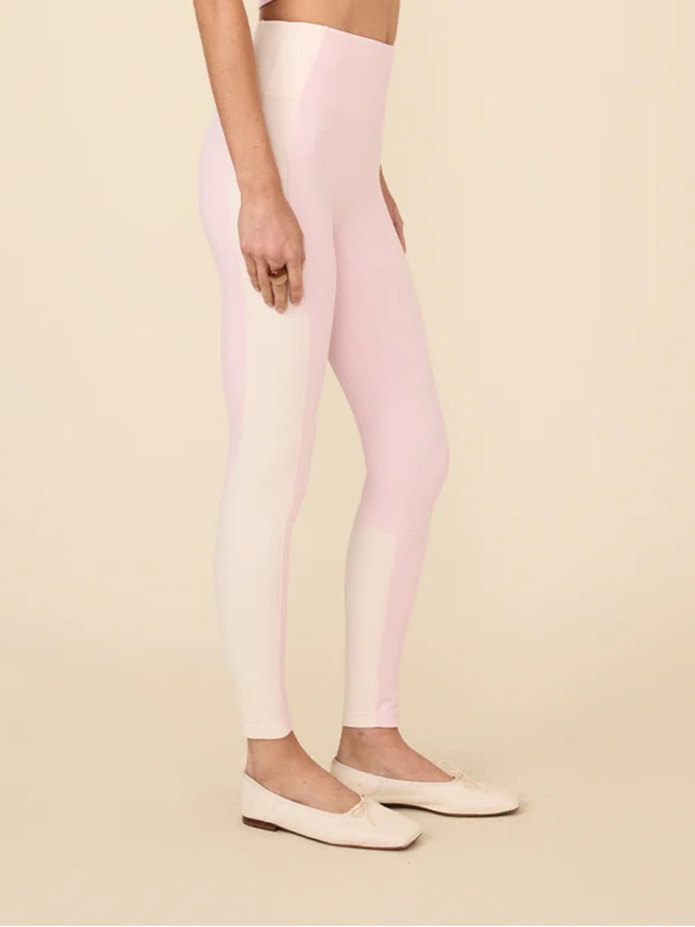 Nylora pink and white leggings